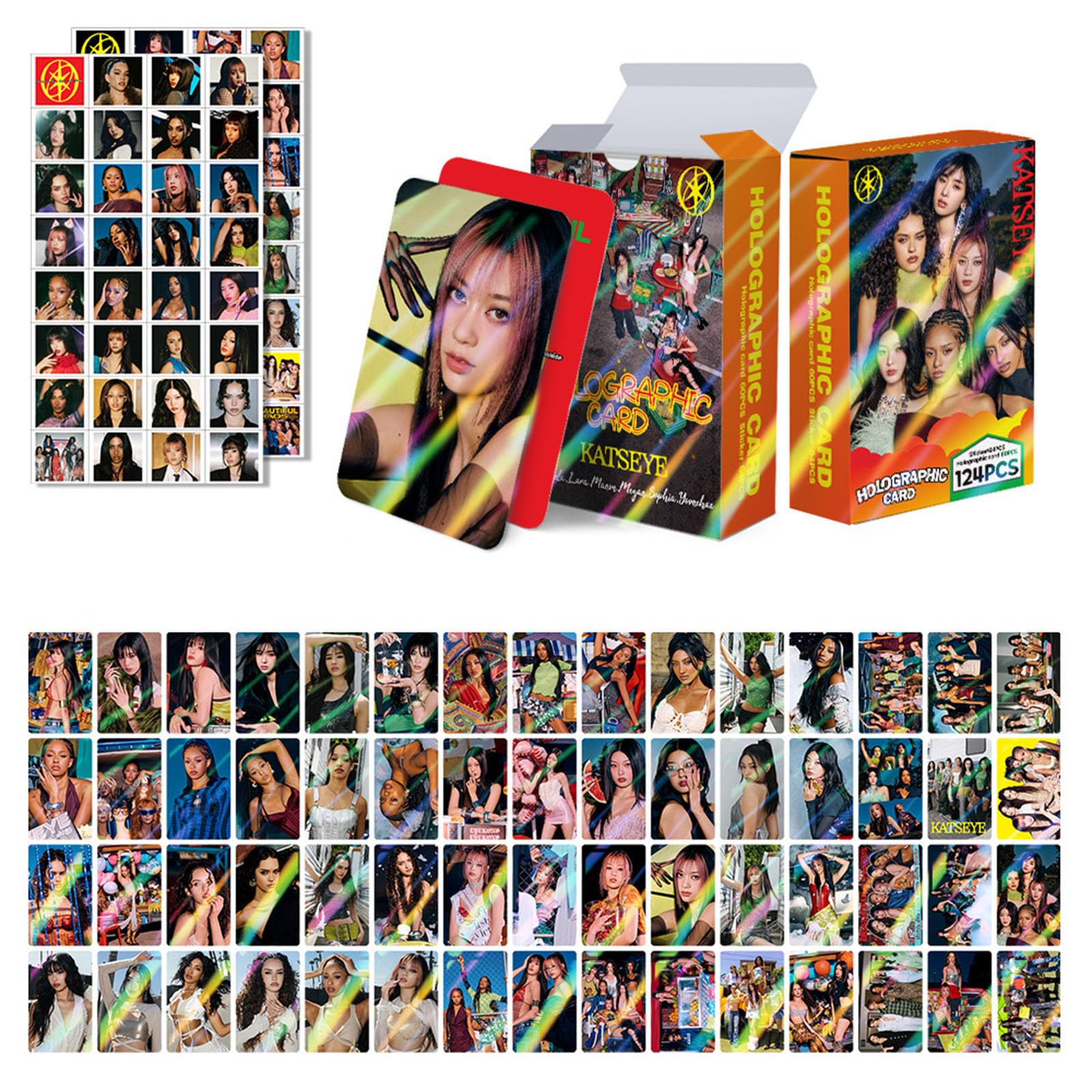 Amazon.com: YLDBWDX Katseye Photocards Flash Lomo Cards Set Gift